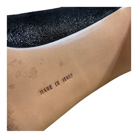 Salvatore Ferragamo pebble block heel shoes 91/2 B - Picture 11 of 16